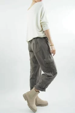 Made In Italy GiGi Cargo Magic Trouser Earth 14 Made In Italy GiGi Cargo Magic Trouser Earth -Fashion Women's Store made in italy gigi cargo magic trouser earth06.jpg