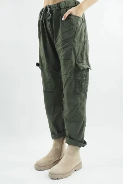 Made In Italy GiGi Cargo Magic Trouser Khaki