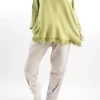 Made In Italy Halo Fringe Box Knit Top Olive Zing -Fashion Women's Store made in italy halo fringe box knit top olive zing 1.jpg