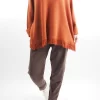 Made In Italy Halo Fringe Box Knit Top Saffron -Fashion Women's Store made in italy halo fringe box knit top saffron2004.jpg
