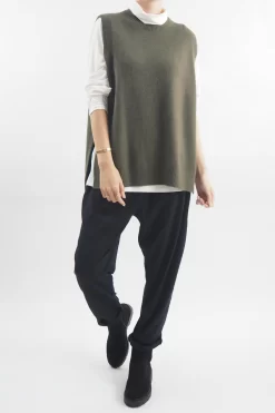 Made In Italy Halo Knit Tank Top Bonsai