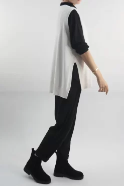 Made In Italy Halo Knit Tank Top Ecru -Fashion Women's Store made in italy halo knit tank ecru 3.jpg