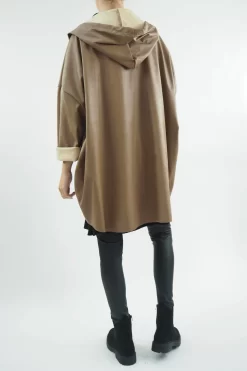 Made In Italy Hope Leather Look Cocoon Jacket Toast 8 Made In Italy Hope Leather Look Cocoon Jacket Toast -Fashion Women's Store made in italy hope leather look cocoon jacket toast2.jpg