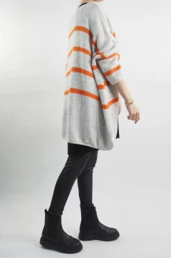 Made In Italy Hush Breton Grunge Knit Top Oatmeal -Fashion Women's Store made in italy hush breton grunge knit oatmeal203.jpg