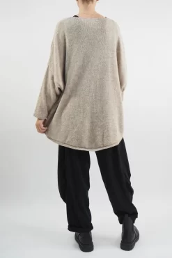 Made In Italy Hush Heart Of Gold Knit Top Oatmeal -Fashion Women's Store made in italy hush heart of gold knit oatmeal03.jpg