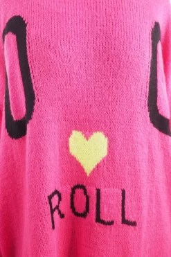 Made In Italy Hush Rock N Roll Knit Top Pink -Fashion Women's Store made in italy hush rock n roll knit top pink05.jpg