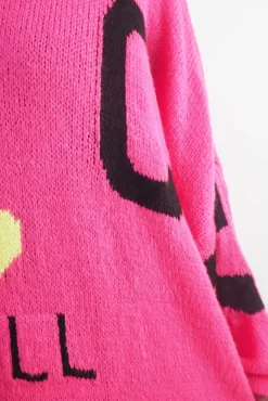 Made In Italy Hush Rock N Roll Knit Top Pink -Fashion Women's Store made in italy hush rock n roll knit top pink07.jpg