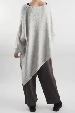 Made In Italy Hush Super Slant Knit Top Stone -Fashion Women's Store made in italy hush super slant knit stone203.jpg