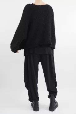 Made In Italy Hygge Boucle Knit Top Black -Fashion Women's Store made in italy hygge boucle knit top black13.jpg