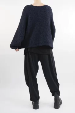 Made In Italy Hygge Boucle Knit Top Ink -Fashion Women's Store made in italy hygge boucle knit top ink13.jpg