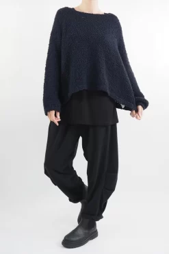 Made In Italy Hygge Boucle Knit Top Ink -Fashion Women's Store made in italy hygge boucle knit top ink14.jpg