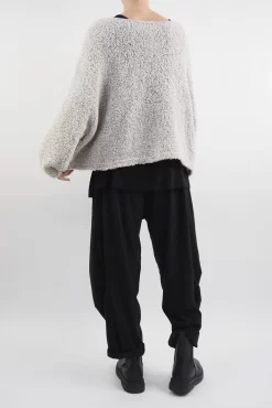 Made In Italy Hygge Boucle Knit Top Oatmeal -Fashion Women's Store made in italy hygge boucle knit top oatmeal13.jpg