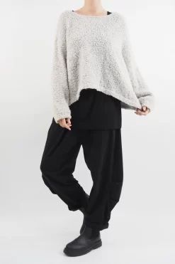 Made In Italy Hygge Boucle Knit Top Oatmeal -Fashion Women's Store made in italy hygge boucle knit top oatmeal14.jpg