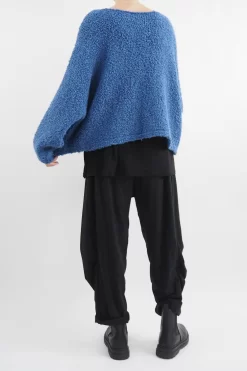 Made In Italy Hygge Boucle Knit Top Soft Cobalt 8 Made In Italy Hygge Boucle Knit Top Soft Cobalt -Fashion Women's Store made in italy hygge boucle knit top soft cobalt13.jpg