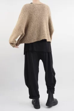 Made In Italy Hygge Boucle Knit Top Toast -Fashion Women's Store made in italy hygge boucle knit top toast13.jpg