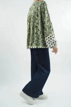 Made In Italy Joplin Folk Blouse Olive -Fashion Women's Store made in italy joplin folk blouse olive03.jpg