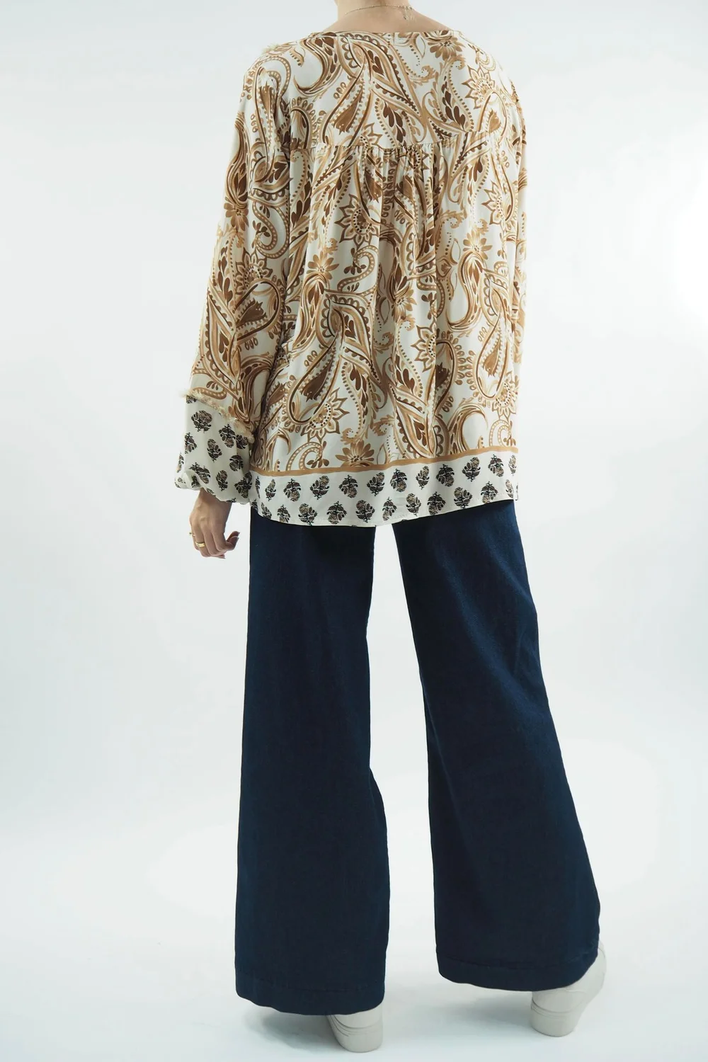 Made In Italy Joplin Folk Blouse Walnut 6 Made In Italy Joplin Folk Blouse Walnut - Image 4