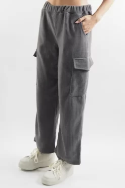 Made In Italy Jumbo Softie Stretch Cord Cargo Pant Storm 7 Made In Italy Jumbo Softie Stretch Cord Cargo Pant Storm -Fashion Women's Store made in italy jumbo softie stretch cord cargo pant storm 2.jpg