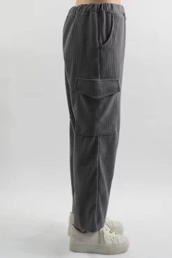 Made In Italy Jumbo Softie Stretch Cord Cargo Pant Storm 8 Made In Italy Jumbo Softie Stretch Cord Cargo Pant Storm -Fashion Women's Store made in italy jumbo softie stretch cord cargo pant storm 4.jpg