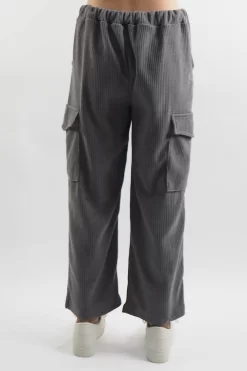 Made In Italy Jumbo Softie Stretch Cord Cargo Pant Storm 9 Made In Italy Jumbo Softie Stretch Cord Cargo Pant Storm -Fashion Women's Store made in italy jumbo softie stretch cord cargo pant storm 5.jpg