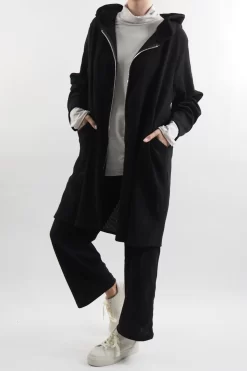 Made In Italy Jumbo Softie Stretch Cord Long Zip Jacket Black -Fashion Women's Store made in italy jumbo softie stretch cord long zip jacket black 2.jpg