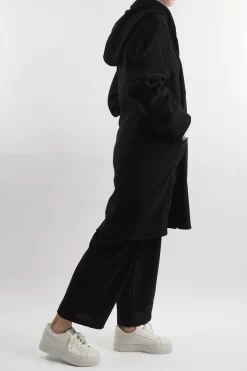 Made In Italy Jumbo Softie Stretch Cord Long Zip Jacket Black -Fashion Women's Store made in italy jumbo softie stretch cord long zip jacket black 4.jpg