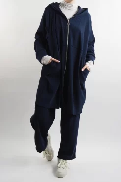 Made In Italy Jumbo Softie Stretch Cord Long Zip Jacket Ink -Fashion Women's Store made in italy jumbo softie stretch cord long zip jacket ink 5.jpg