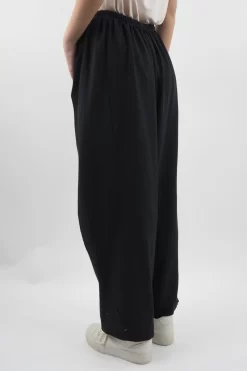 Made In Italy Lagenlook Classic Cocoon Pant Black -Fashion Women's Store made in italy lagenlook classic cocoon pant black 03.jpg