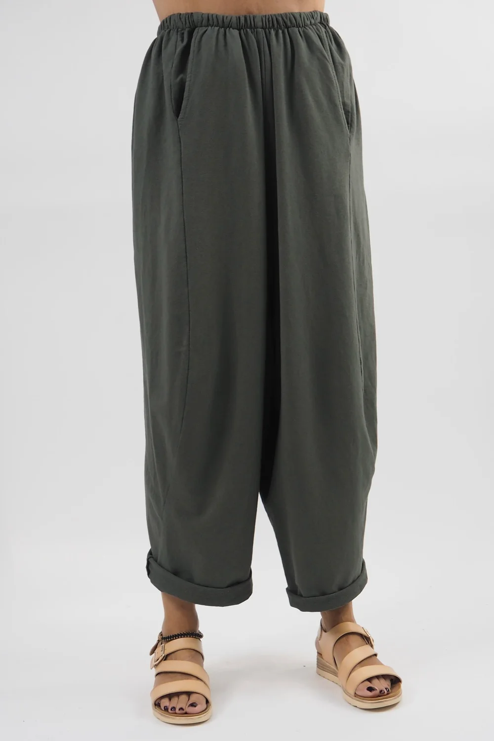 Made In Italy Lagenlook Classic Cocoon Pant Bonsai 3 Made In Italy Lagenlook Classic Cocoon Pant Bonsai