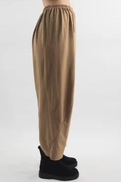 Made In Italy Lagenlook Classic Cocoon Pant Toast -Fashion Women's Store made in italy lagenlook classic cocoon pant toast 03.jpg