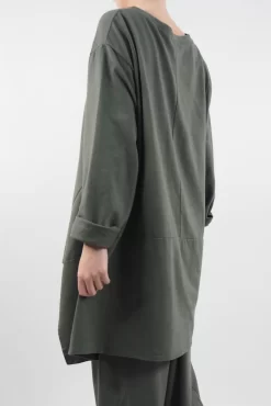 Made In Italy Lagenlook Classic Cut Out Sweatshirt Bonsai -Fashion Women's Store made in italy lagenlook classic cut out sweatshirt bonsai03.jpg