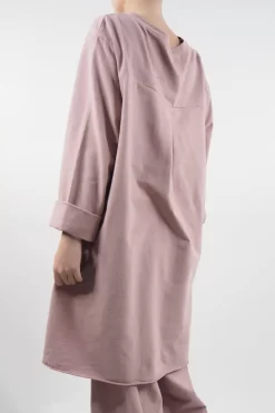 Made In Italy Lagenlook High Low Pocket Sweatshirt Antique Rose 8 Made In Italy Lagenlook High Low Pocket Sweatshirt Antique Rose -Fashion Women's Store made in italy lagenlook high low pocket sweatshirt antique rose 3.jpg