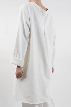 Made In Italy Lagenlook High Low Pocket Sweatshirt Ecru -Fashion Women's Store made in italy lagenlook high low pocket sweatshirt ecru 3.jpg