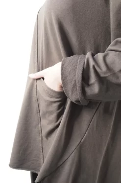 Made In Italy Lagenlook High Low Pocket Sweatshirt Truffle -Fashion Women's Store made in italy lagenlook high low pocket sweatshirt truffle13.jpg