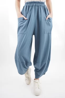 Made In Italy Lagenlook Shelby Cocoon Pant Denim