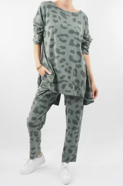 Made In Italy Cotton Lounging Leopard Set Soft Khaki / 11 Made In Italy Cotton Lounging Leopard Set Soft Khaki / -Fashion Women's Store made in italy lounging leopard set soft khaki 3.jpg