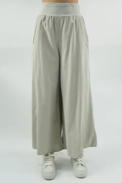 Made In Italy Malone Needlecord Culotte Stone