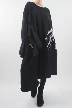 Made In Italy Mercer Chalk Stripe Panel Dress -Fashion Women's Store made in italy mercer chalk stripe panel dress2.jpg