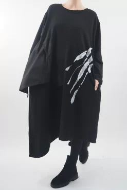 Made In Italy Mercer Chalk Stripe Panel Dress -Fashion Women's Store made in italy mercer chalk stripe panel dress3.jpg