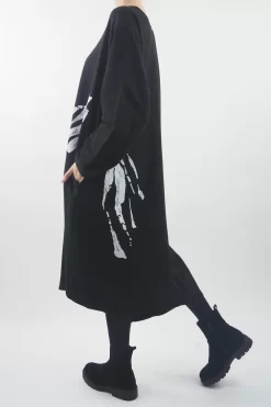 Made In Italy Mercer Chalk Stripe Panel Dress -Fashion Women's Store made in italy mercer chalk stripe panel dress4.jpg