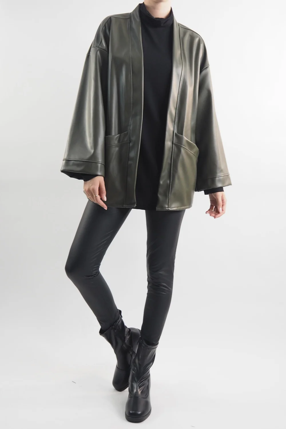 Made In Italy Moxie Belted Kimono Jacket Bonsai 5 Made In Italy Moxie Belted Kimono Jacket Bonsai - Image 3