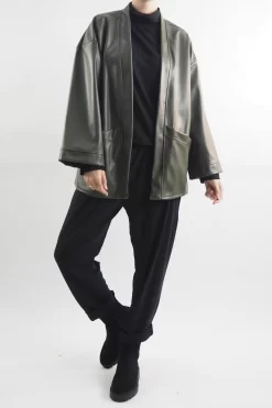 Made In Italy Moxie Belted Kimono Jacket Bonsai