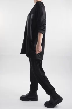 Made In Italy Moxie Commando Sweatshirt Black -Fashion Women's Store made in italy moxie commando sweatshirt black203.jpg