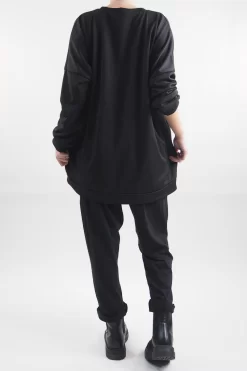 Made In Italy Moxie Commando Sweatshirt Black -Fashion Women's Store made in italy moxie commando sweatshirt black204.jpg