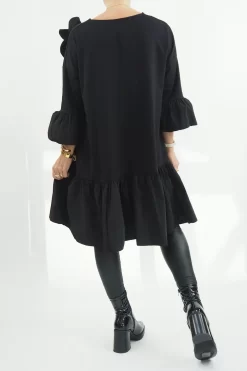 Made In Italy Moxie Oscar Corsage Dress Black 7 Made In Italy Moxie Oscar Corsage Dress Black -Fashion Women's Store made in italy moxie corsage dress black03.jpg