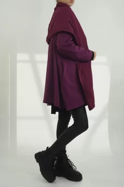 Fashion Women's Store -Fashion Women's Store made in italy moxie haru swing zip hoodie jacket magenta202.jpg