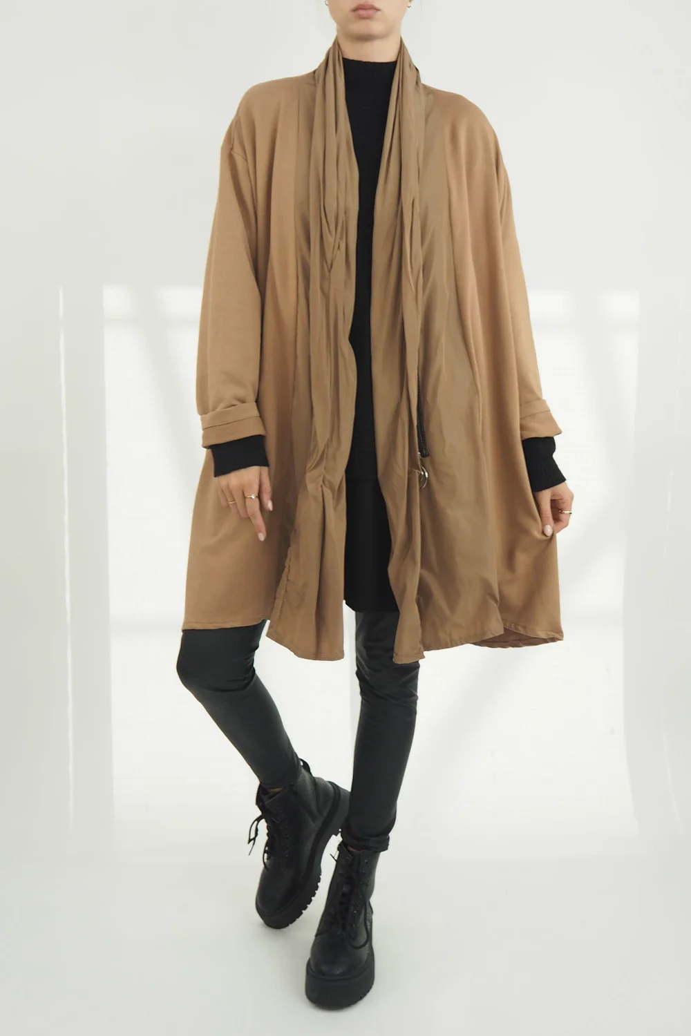 Made In Italy Moxie Haru Swing Zip Hoodie Jacket Toast 3 Made In Italy Moxie Haru Swing Zip Hoodie Jacket Toast