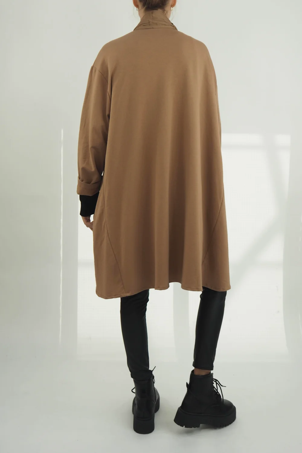 Made In Italy Moxie Haru Swing Zip Hoodie Jacket Toast 5 Made In Italy Moxie Haru Swing Zip Hoodie Jacket Toast - Image 3