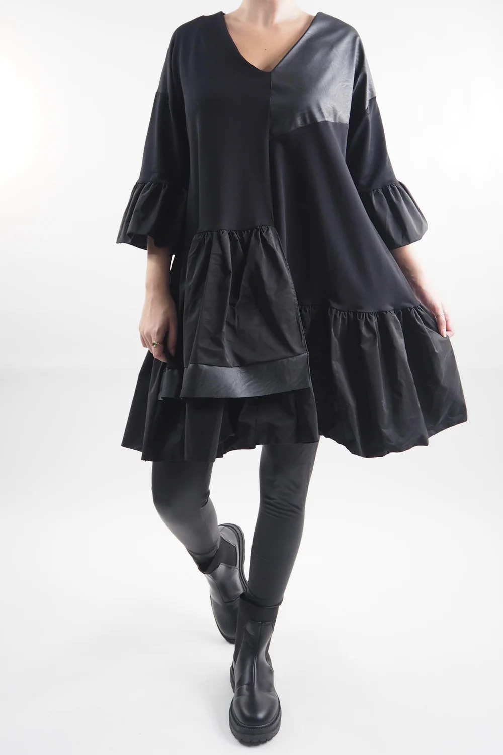 Made In Italy Moxie Pesca Rue Tunic Black 3 Made In Italy Moxie Pesca Rue Tunic Black