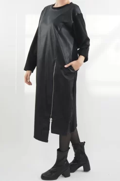 Made In Italy Moxie Pesca Zippy Dress Black 9 Made In Italy Moxie Pesca Zippy Dress Black -Fashion Women's Store made in italy moxie pesca zippy dress black4.jpg